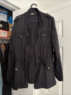 Jane and Delancey Black Utility Jacket